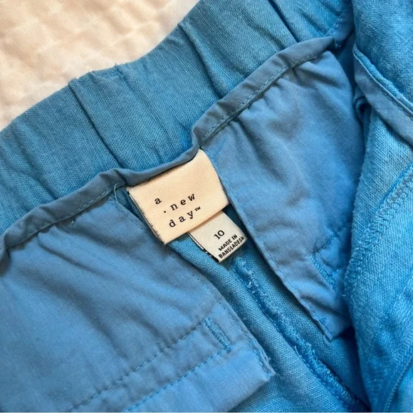 A New Day-Linen Pants- Light Blue- 10 - Picture 2 of 10